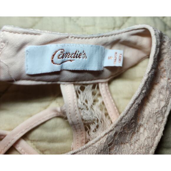 Candies Pink Lace Sleeveless Dress Womens Size Small - Picture 6 of 8